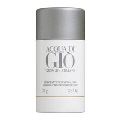 Giorgio Armani Acqua di Gio дезодорант-стик для мужчин 75 мл цена и информация | Мужская парфюмированная косметика | pigu.lt