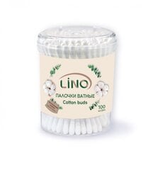 Ватные палочки «LINO», 100 шт цена и информация | Ватная продукция, влажные салфетки | pigu.lt