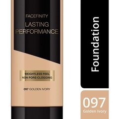 Тональный крем Max Factor Facefinity Lasting Performance 35 мл, 097 Golden Ivory цена и информация | Пудры, базы под макияж | pigu.lt