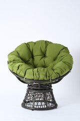 Pintas sukamas fotelis NORE Papasan, žalias kaina ir informacija | Lauko kėdės, foteliai, pufai | pigu.lt