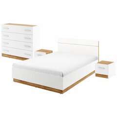 Спальный гарнитур Selsey Montroy 180х200 см, белый цена и информация | Комплекты мебели для спальной комнаты | pigu.lt