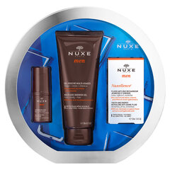 Kūno priežiūros rinkinys Nuxe Men Excellence Giftbox, Dušo želė 200ml + Nuxellence skystis 50 ml +Paakių kremas 15 ml kaina ir informacija | Dušo želė, aliejai | pigu.lt