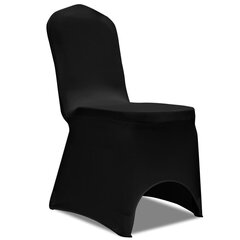 Kėdžių užvalkalai, 24vnt., juodi kaina ir informacija | Baldų užvalkalai | pigu.lt