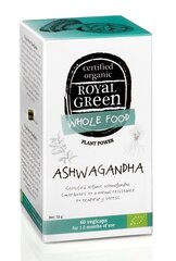 Maisto papildas Royal Green Bio Ashwagandha 430 mg, 60 kapsulių kaina ir informacija | Vitaminai, maisto papildai, preparatai gerai savijautai | pigu.lt