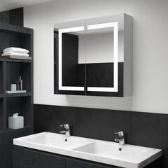 Veidrodinė vonios spintelė, 80x12,2x68cm kaina ir informacija | Veidrodinė vonios spintelė, 80x12,2x68cm | pigu.lt