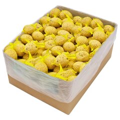 Riebalų kamuoliai su tinkleliais, 200vnt., 90g цена и информация | Корм для птиц | pigu.lt