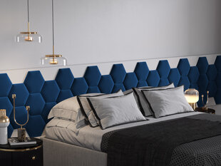Minkštos sienų plokštės, 3 vnt., Cosmopolitan Design Lovon R6, mėlynos kaina ir informacija | Minkštos sienų plokštės | pigu.lt