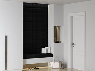 Minkštos sienų plokštės, 3 vnt., Cosmopolitan Design Majuro L4, juodos kaina ir informacija | Minkštos sienų plokštės | pigu.lt