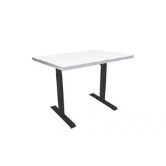 Reguliuojamo aukščio stalas ErgoFount, elektrinis juoda/balta kaina ir informacija | Baldinės kojelės ir kojos | pigu.lt