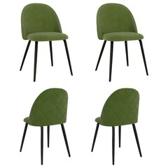 Valgomojo kėdės, 4vnt., 47x78 cm., žalia kaina ir informacija | Valgomojo kėdės, 4vnt., 47x78 cm., žalia | pigu.lt