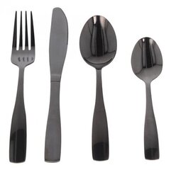 CookLine stalo įrankių rinkinys Black, 24 vnt kaina ir informacija | CookLine stalo įrankių rinkinys Black, 24 vnt | pigu.lt