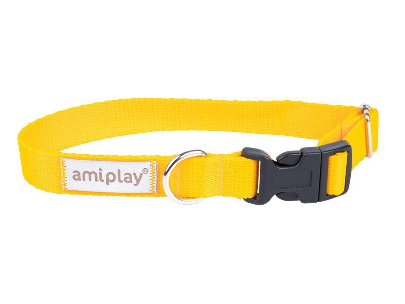 Amiplay reguliuojamas antkaklis Samba, M, Yellow
