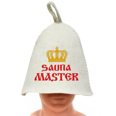Pirties kepurė su užrašu Sauna master kaina ir informacija | Saunos, pirties aksesuarai | pigu.lt