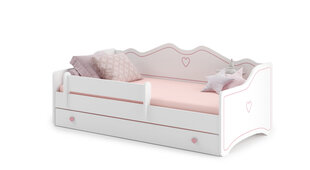 Vaikiška lova ADRK Furniture Emka X2, 80x160 cm, balta kaina ir informacija | Vaikiškos lovos | pigu.lt