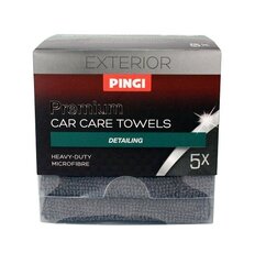 PINGI premium салфетки для чистки кузова автомобиля 5 шт 30x30cm цена и информация | Чистящие салфетки | pigu.lt