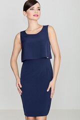 Suknelė moterims Lenitif 114322, mėlyna kaina ir informacija | Suknelės | pigu.lt