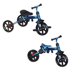 Многофункциональный трехколесный велосипед Yvolution Strolly Bike, серый / синий, 101168 цена и информация | Трехколесные велосипеды | pigu.lt