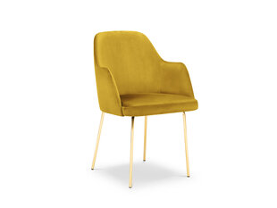 Kėdė Cosmopolitan Design Padova, geltonos/auksinės spalvos kaina ir informacija | Virtuvės ir valgomojo kėdės | pigu.lt
