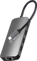 Adapteris Media-Tech MT5044, USB-C/USB-A/HDMI/RJ-45/micro SD kaina ir informacija | Adapteriai, USB šakotuvai | pigu.lt