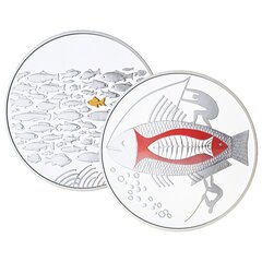 Sidabrinis medalis žvejybai kaina ir informacija | Numizmatika | pigu.lt