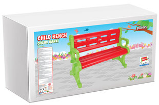 Plastikinis vaikų suoliukas Pilsan, raudonas kaina ir informacija | Vaikiški lauko baldai | pigu.lt