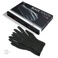 Lateksinės pirštinės Hercules Sagemann Black Touch, juodos, S dydis, 10 vnt kaina ir informacija | Pirmoji pagalba | pigu.lt