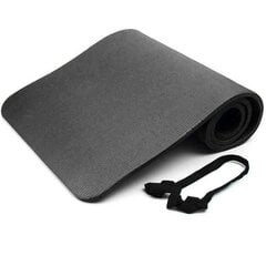 Gimnastikos/jogos kilimėlis PVC 183x60x0,8 cm, juodas kaina ir informacija | Kilimėliai sportui | pigu.lt