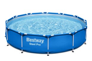 Каркасный бассейн Bestway Steel Pro 366x76 см, без фильтра цена и информация | Бассейны | pigu.lt