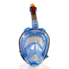 Viso veido plaukimo kaukė Scorpena Swim L/XL, mėlyna kaina ir informacija | Nardymo kaukės | pigu.lt