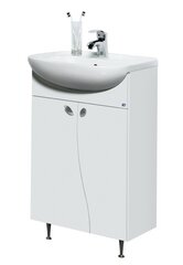 Apatinė vonios spintelė su praustuvu Elza EA50-3, balta kaina ir informacija | Vonios spintelės | pigu.lt