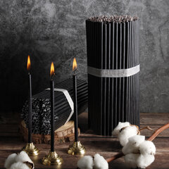Juodos vaškinės žvakės "Diveevo“ N100, 50 vnt. kaina ir informacija | Bažnytinės žvakės, žvakidės | pigu.lt