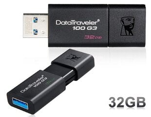 Kingston DT G3 32GB, USB 3.0 kaina ir informacija | USB laikmenos | pigu.lt