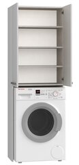 Spintelė virš skalbimo mašinos Pola DD, balta kaina ir informacija | Vonios spintelės | pigu.lt