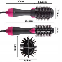 Многофункциональная щетка-фен для волос цена и информация | Приборы для укладки и выпрямления волос | pigu.lt