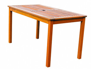 Стол уличный Vivian 89587, коричневый цена и информация | Садовые столы, столики | pigu.lt