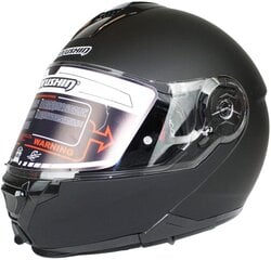Шлем откидной MARUSHIN M-310, черный матовый цена и информация | Шлемы для мотоциклистов | pigu.lt