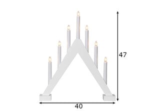 Žvakidė, balta kaina ir informacija | Kalėdinės dekoracijos | pigu.lt