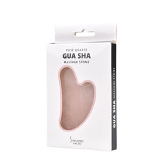 Gua Sha veido masažuoklis "Sincero Salon" kvarcas, 1 vnt. kaina ir informacija | Veido masažuokliai | pigu.lt