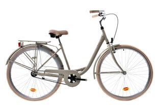 Miesto dviratis N1 Cruiser 1.0 28", smėlio spalvos kaina ir informacija | Dviračiai | pigu.lt
