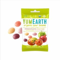 Ekologiški saldainiai Rūgščios pupos YumEarth, 50 g kaina ir informacija | Saldumynai | pigu.lt