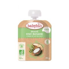 Ekologiška kokosų pieno, kivi ir bananų tyrelė Babybio, nuo 6 mėn., 85 g цена и информация | Пюре | pigu.lt