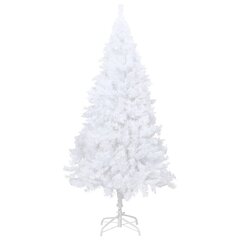 Dirbtinė Kalėdų eglutė su storomis šakomis, balta, 120cm, PVC kaina ir informacija | Dekoracijos šventėms | pigu.lt