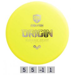 Diskas Neo Origin 5/5/-1/1 , geltonas kaina ir informacija | Diskgolfas | pigu.lt