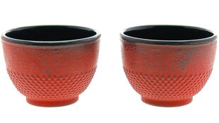 Japoniškų ketaus puodelių komplektas, 2 vnt. kaina ir informacija | Taurės, puodeliai, ąsočiai | pigu.lt