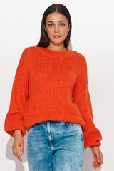 Megztinis moterims Numinou, oranžinis kaina ir informacija | Megztiniai moterims | pigu.lt