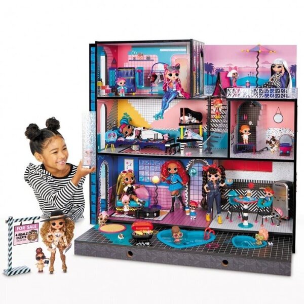 lol omg real wood doll house