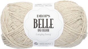 Siūlai Drops Belle 23 mint cream, 50 g, 120m. kaina ir informacija | Mezgimui | pigu.lt