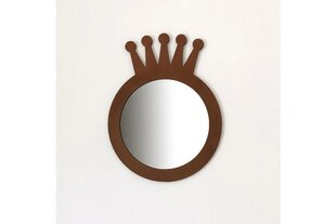 Зеркало Vivense Montessori King Crown C103, коричневое цена и информация | Зеркала | pigu.lt
