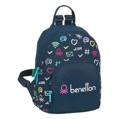 Laisvalaikio kuprinė Benetton Dot Com, mėlyna kaina ir informacija | Kuprinės mokyklai, sportiniai maišeliai | pigu.lt