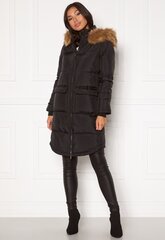 Happy Holly moteriškas žieminis paltas PATRICIA, juodas kaina ir informacija | Paltai moterims | pigu.lt
